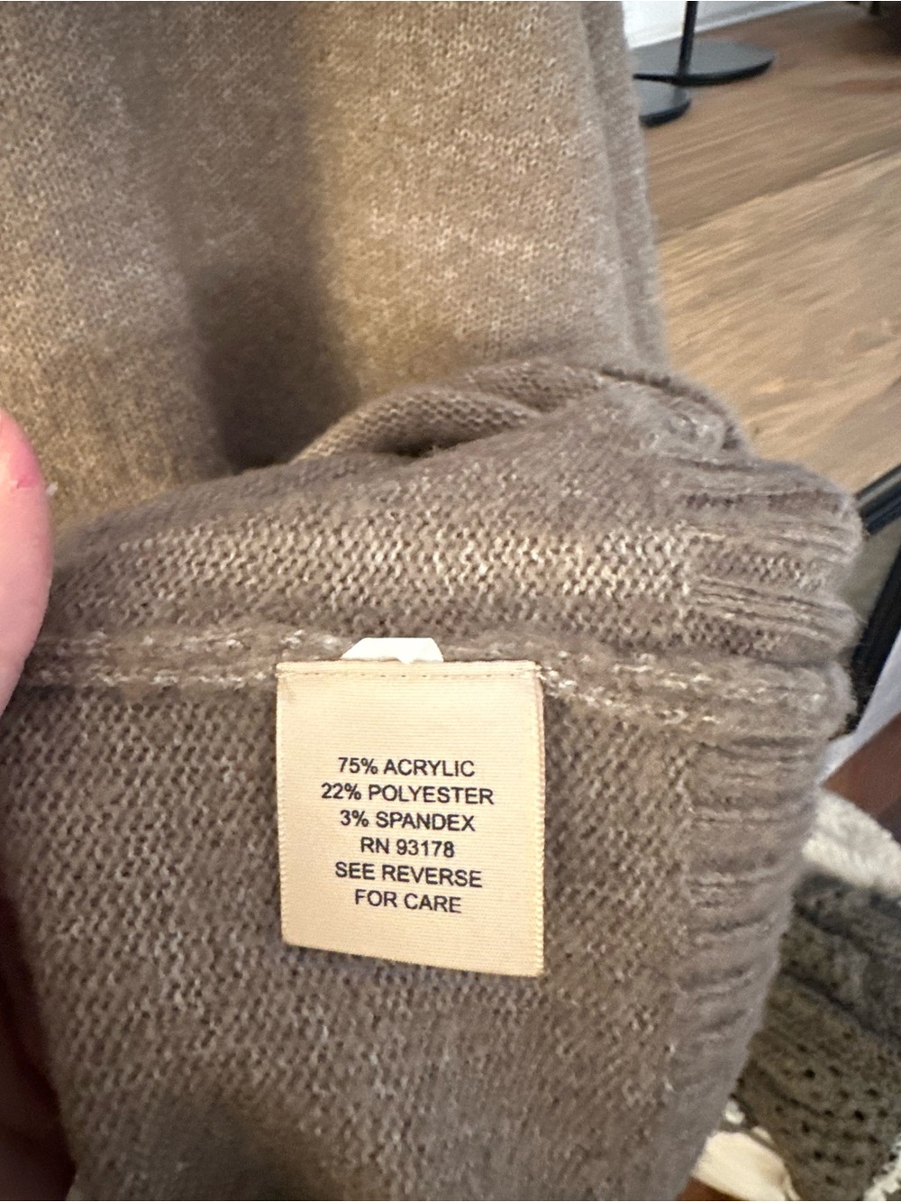 Anthropologie Brown Off-the-Shoulder Knit Sweater - Picture 4 of 4